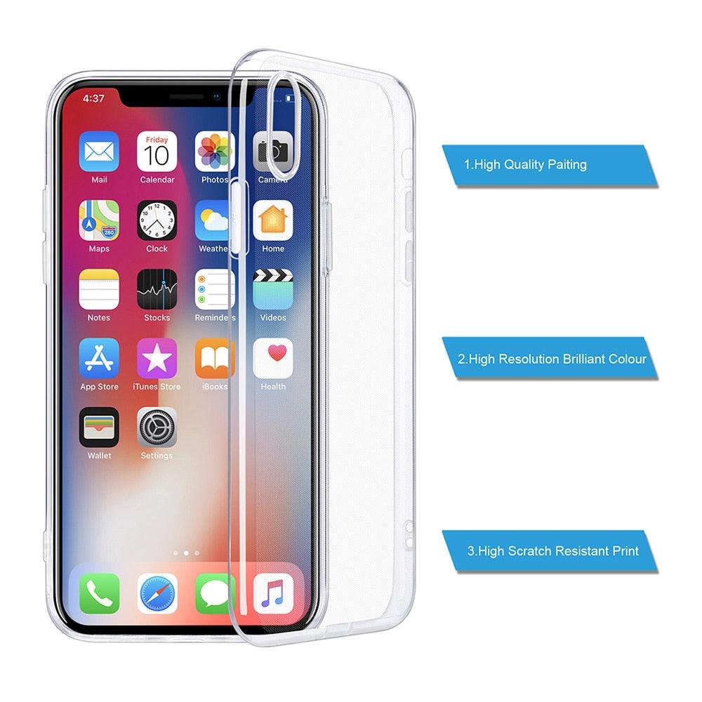 American Cars Transparent Phone Case for iPhone Models