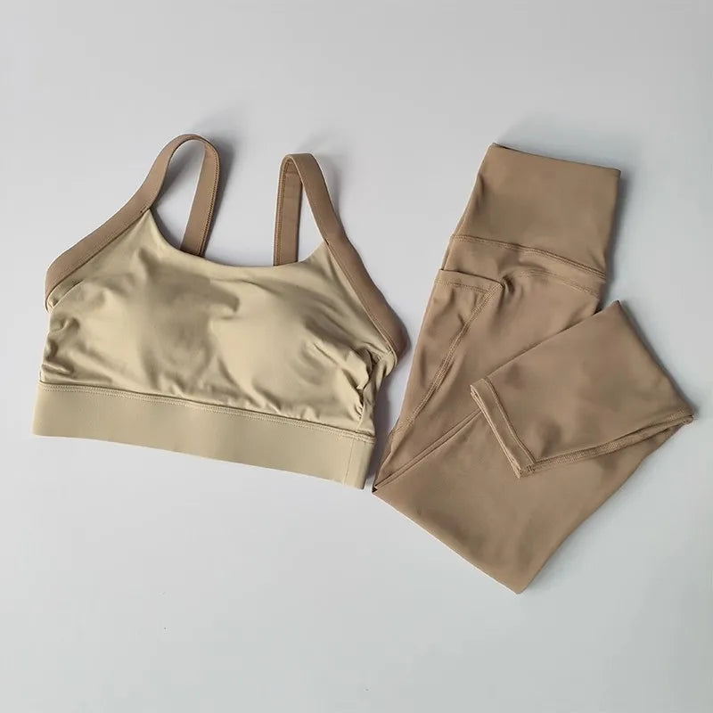 Conjunto de Yoga ZenFlex 2PC para Mujeres: Sujetador y Leggings