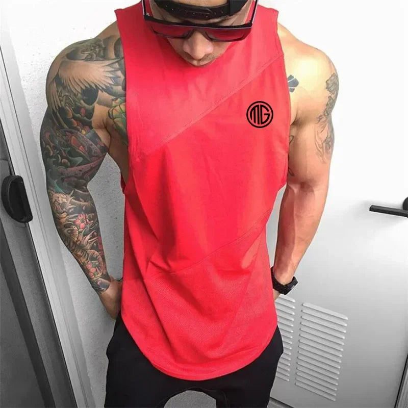 MuscleFlex Stringer Vest: Stylish Activewear Tank
