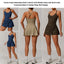 Robe de tennis EcoSport Femme à col en V avec soutien-gorge et shorts