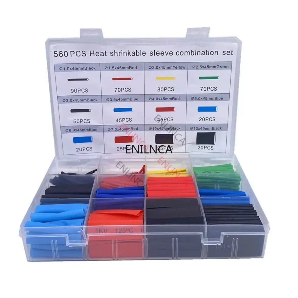 Kit de Tubes Thermorétractables - 127-750pcs Isolation Thermorésistante