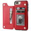 Premium Leather Retro Card Holder Flip Cover for iPhone