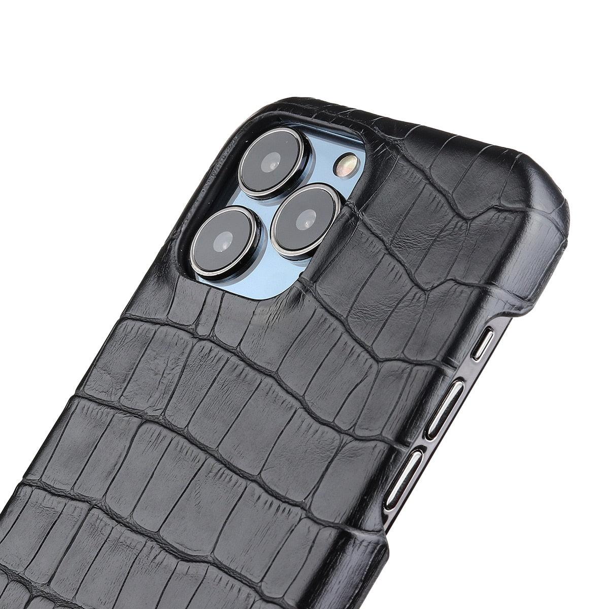 Coque en cuir premium pour iPhone 11, 12, 13, 14 Pro Max