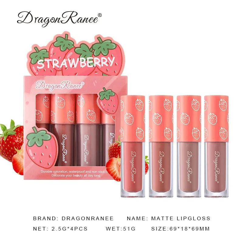 Mini Velvet Matte Lip Gloss Set - 4 Piece Collection