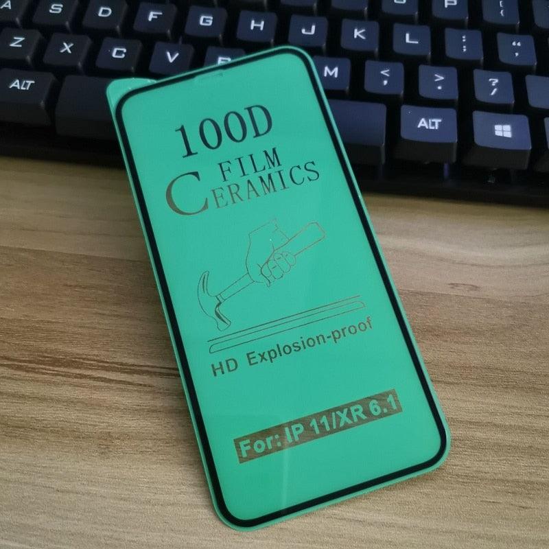Verre Protecteur Céramique 3PCS 100D pour Modèles d'iPhone