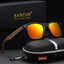 Gafas de sol polarizadas de nogal negro BARCUR para hombres