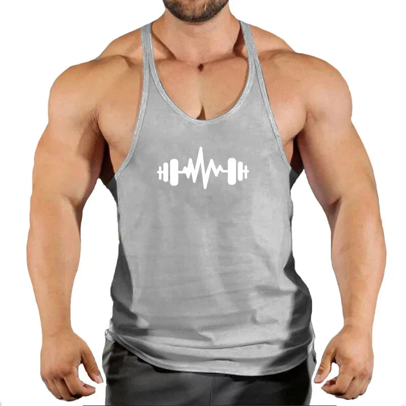 Camiseta sin mangas premium para hombres, ideal para entusiastas del fitness