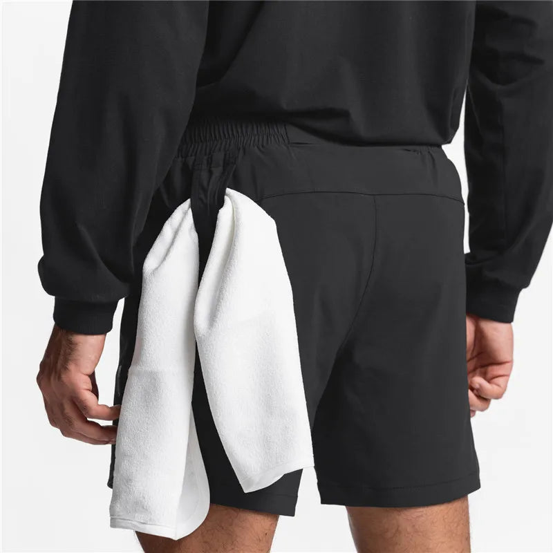 Shorts de course pour hommes à séchage rapide