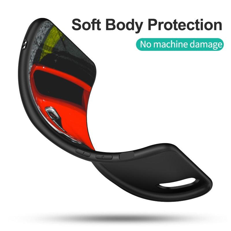 Stylish Soft Silicone Car Print Phone Case for iPhone