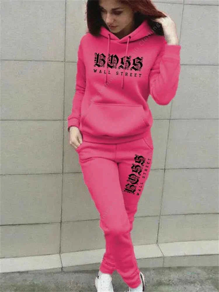 Ensemble de sweat à capuche et pantalon de survêtement de luxe pour femmes
