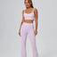 FlareLift Yoga Set: High-Waist Pants & Backless Bra