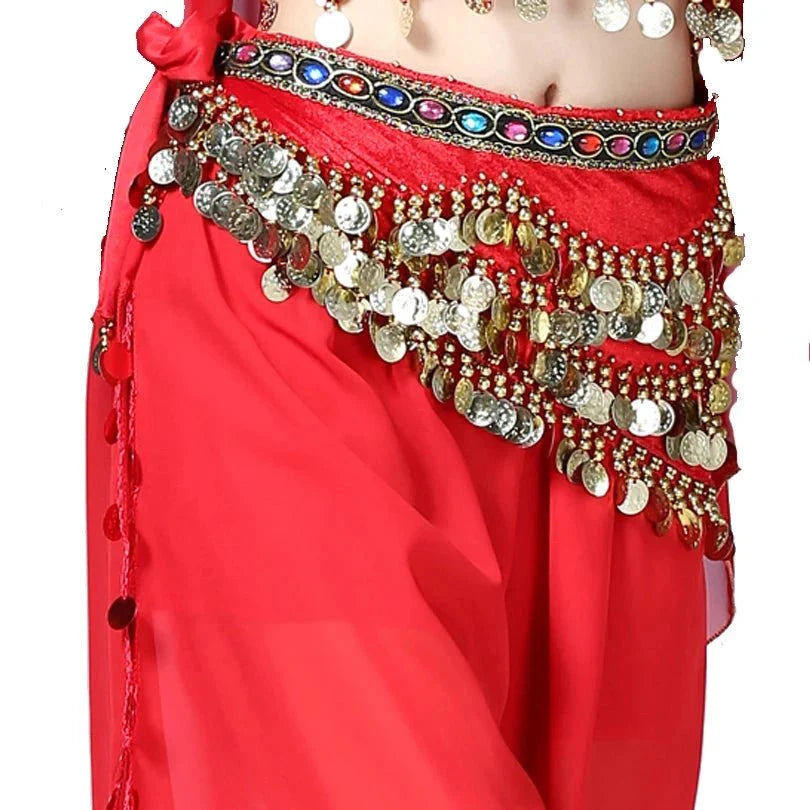 Vila&Yomi Premium Belly Dance Belt with Crystal Accents