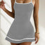 Women's Color Blocked Tennis Short Skirt