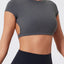 Crop Tops de Yoga Premium de Secado Rápido para Ropa Deportiva