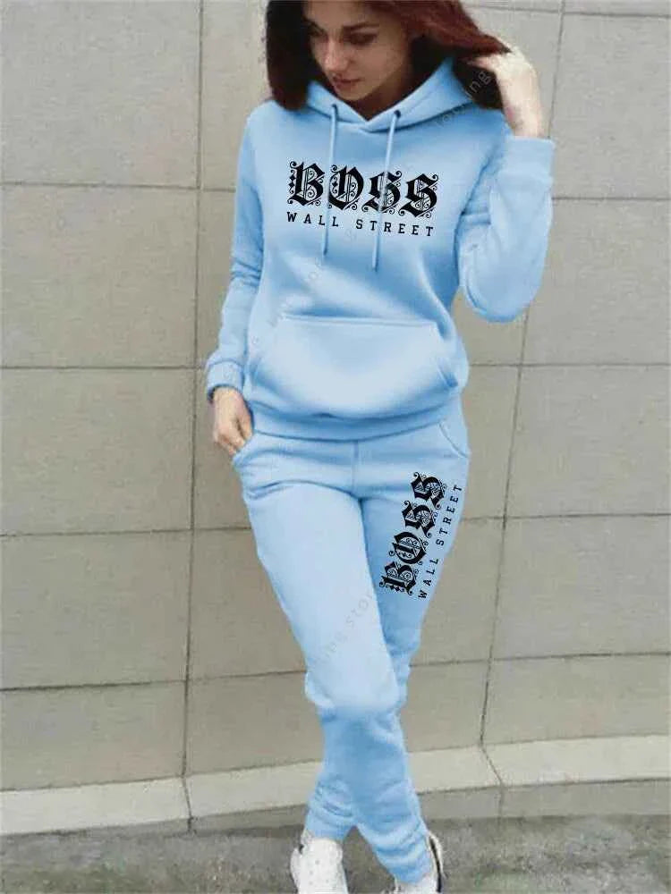 Ensemble de sweat à capuche et pantalon de survêtement de luxe pour femmes