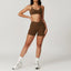 Ensemble de yoga pour femmes en 2 pièces : top court et leggings