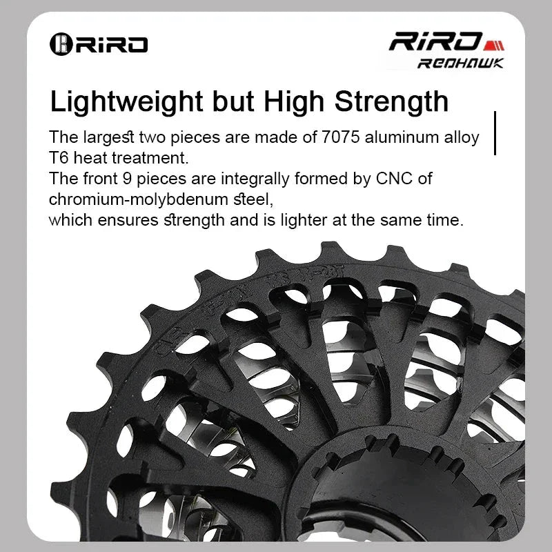 RIRO Ultra-light Hollow Freewheel for Enhanced Cycling Performance
