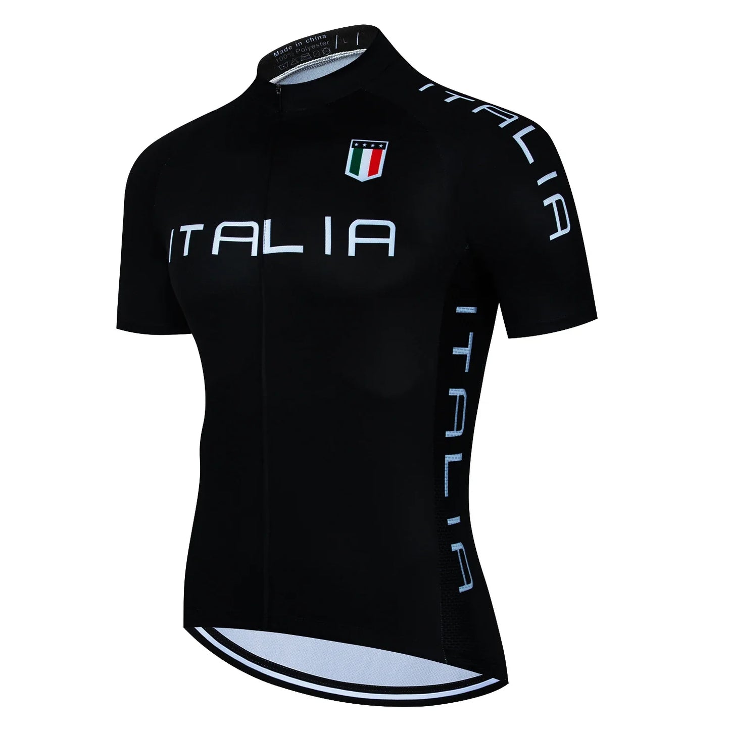 Jersey de Ciclismo Clásico Negro para Hombre - Camiseta de Manga Corta