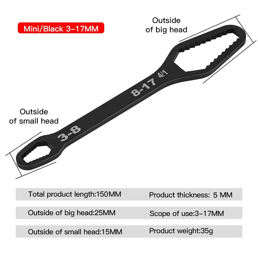 Llave Torx Universal 8-22mm - Herramienta Ajustable de Doble Cabeza