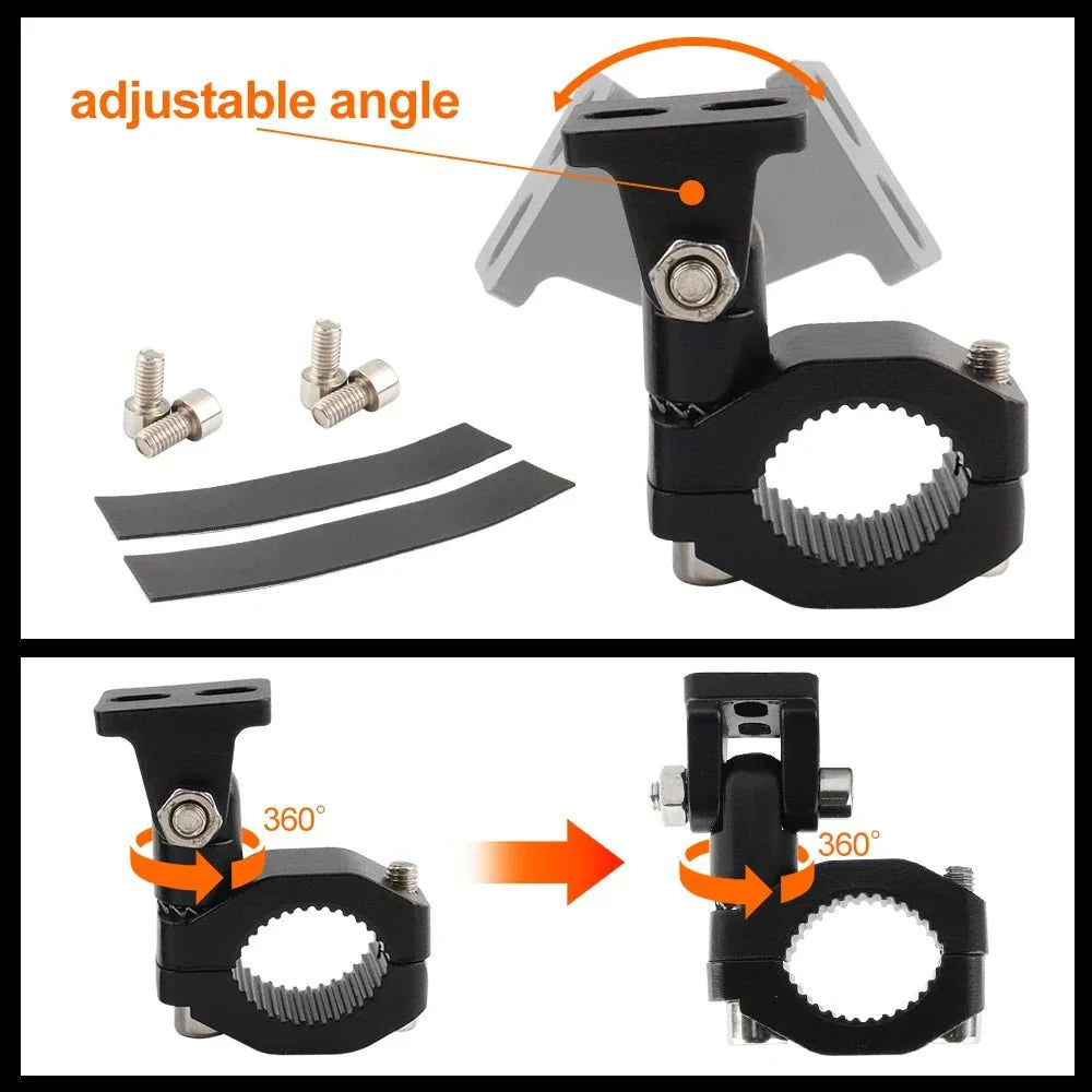 Motorcycle Crash Bars Foglights Mounting Bracket