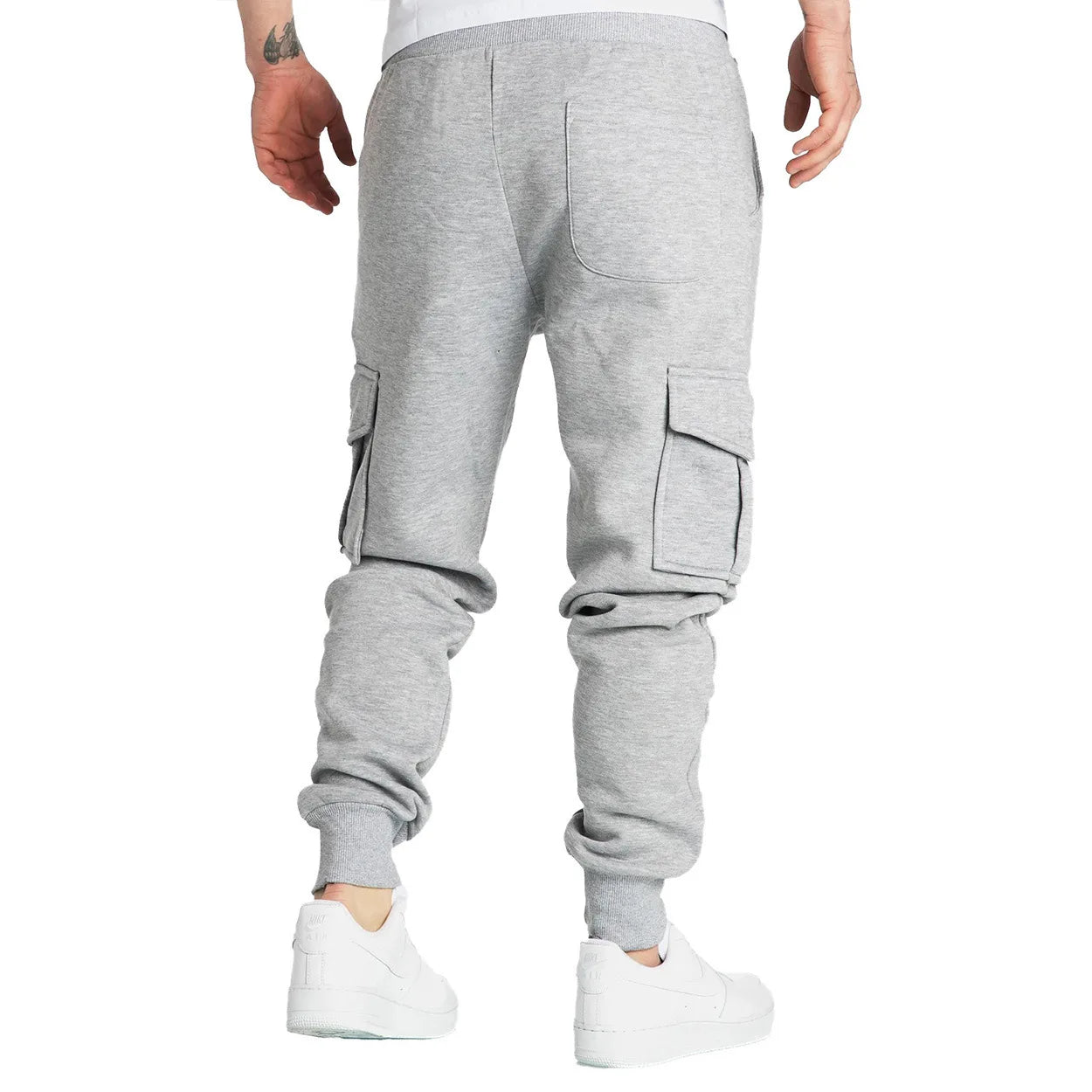 Men's Straight Fit Sweatpants with Drawstring and Pockets