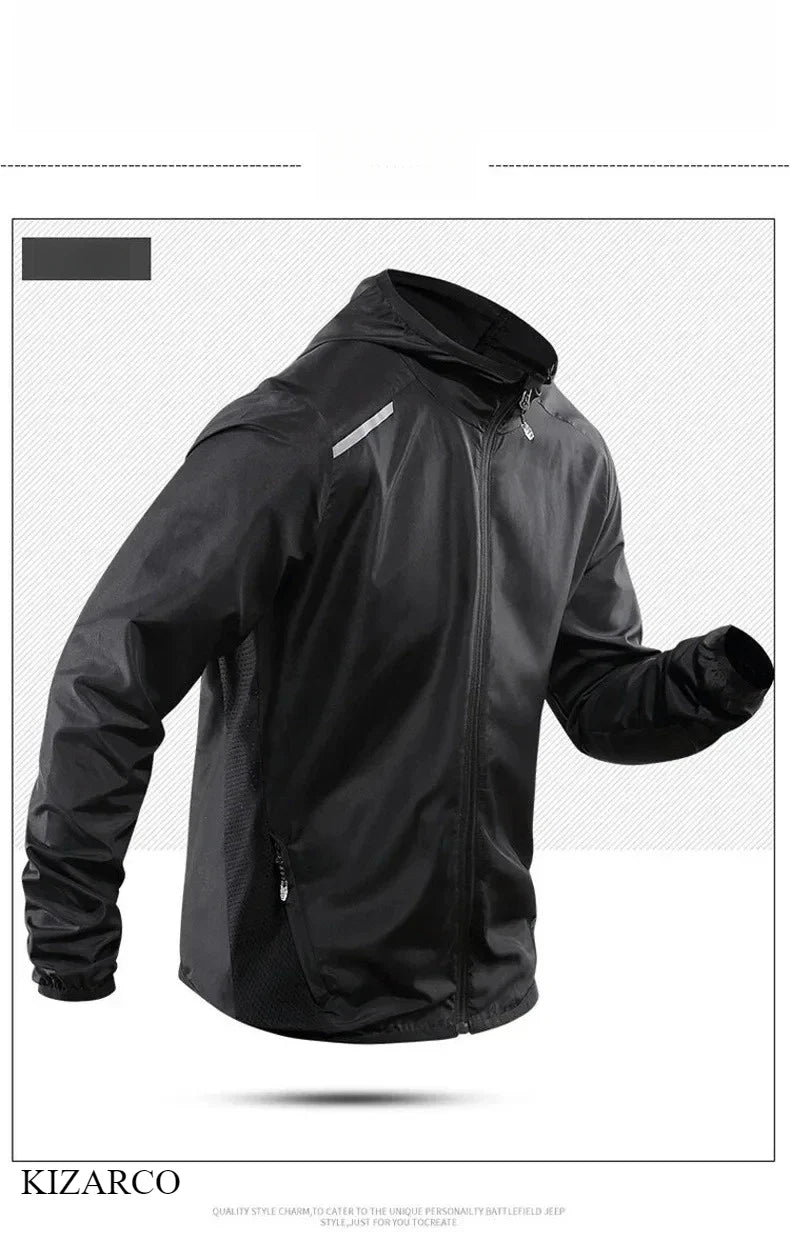 Veste de course à capuche premium