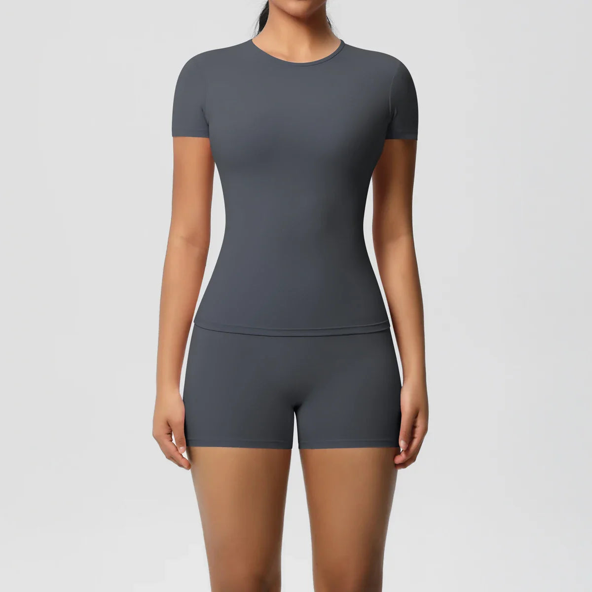 Conjunto de Leggings y Top de Gimnasio de Secado Rápido de 2 Piezas