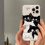 Cute Cat Transparent Phone Case for iPhone 11/12/13 Pro Max