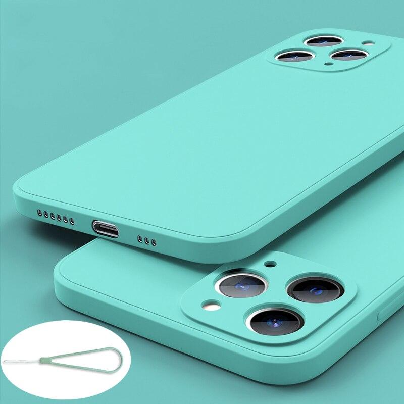 Coque en silicone premium pour iPhone 13 Pro Max et 12 Mini