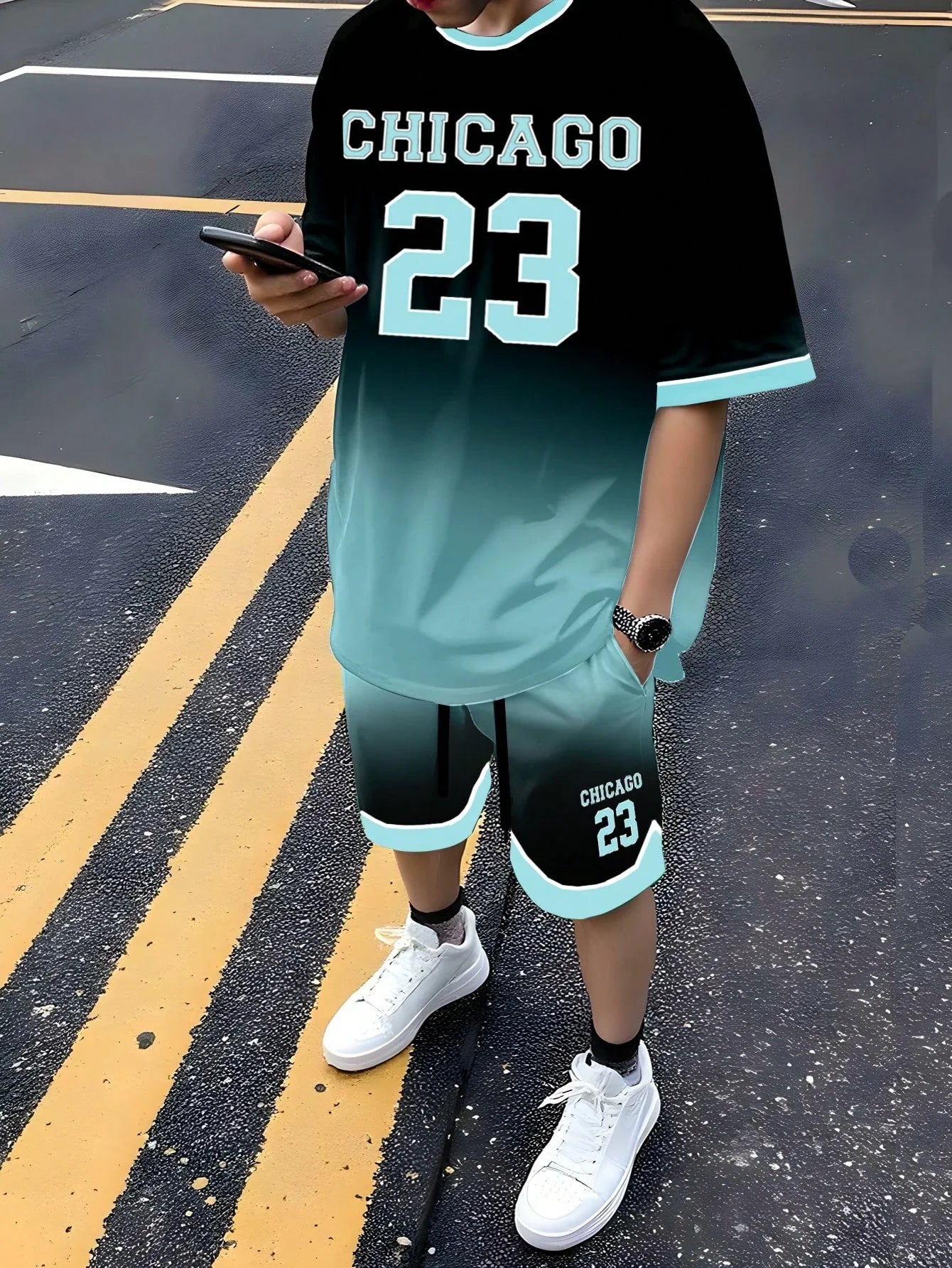 Conjunto de Ropa de Baloncesto para Hombres Tallas Grandes