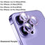 Premium 9H Tempered Glass Camera Lens Protector with Metal Ring for iPhone 14 & 13 Series - Korvel