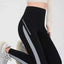 Leggings de Elevación de Glúteos con Rayas de Tiburón - Ajuste Elástico