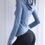 BreatheFit Sudadera de Yoga de Manga Larga para Mujer