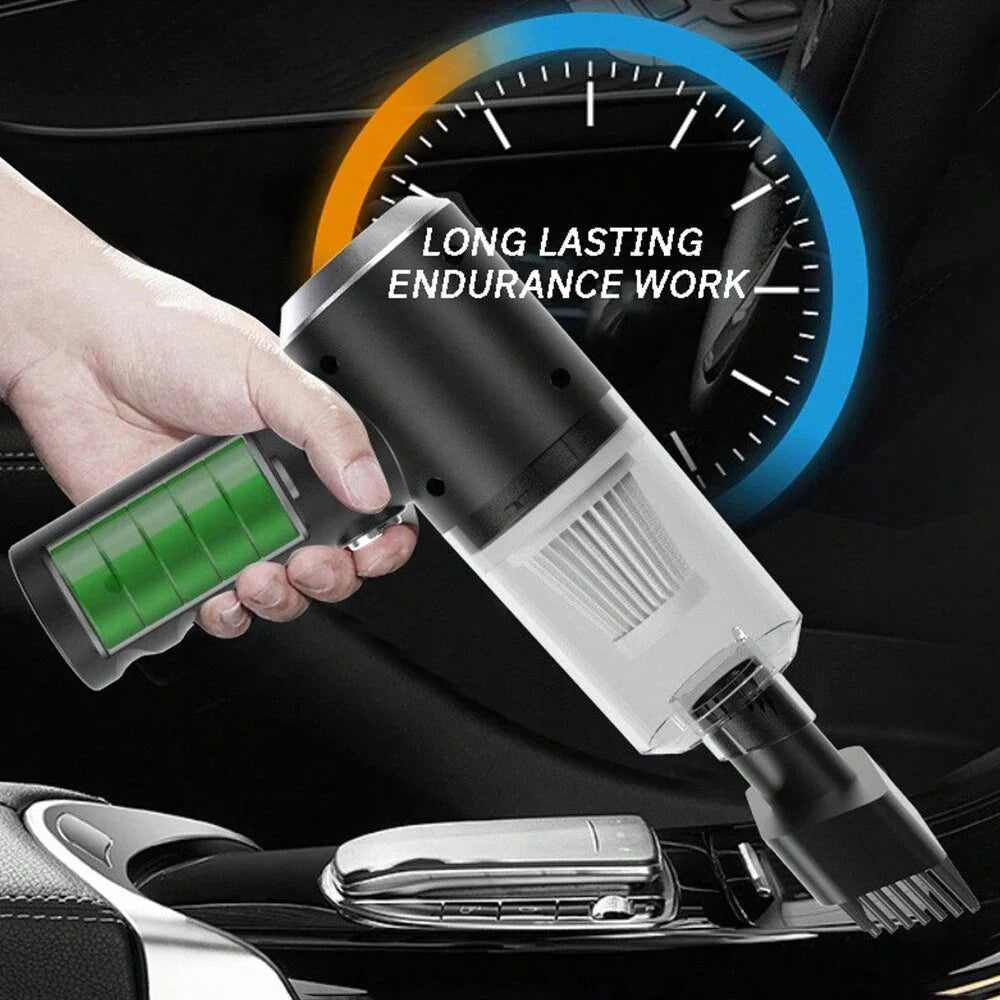 3 In 1 Integrated Suction And Blowing Vacuum Combination Vacuum Cleaner USB Charging Small Car Household Vacuum Cleaner - Korvel
