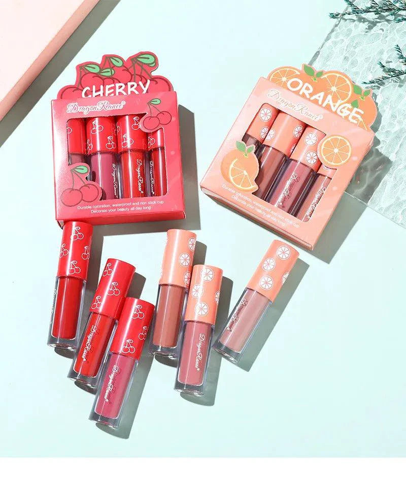 Mini Velvet Matte Lip Gloss Set - 4 Piece Collection