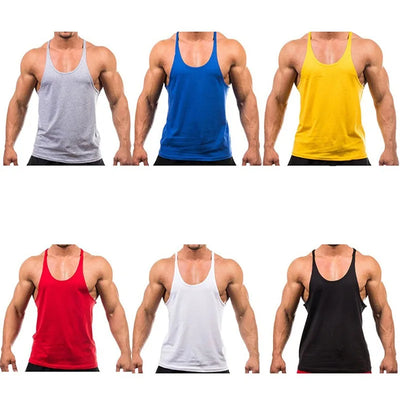 Premium Cotton Sleeveless Jogger Gym Tank Top
