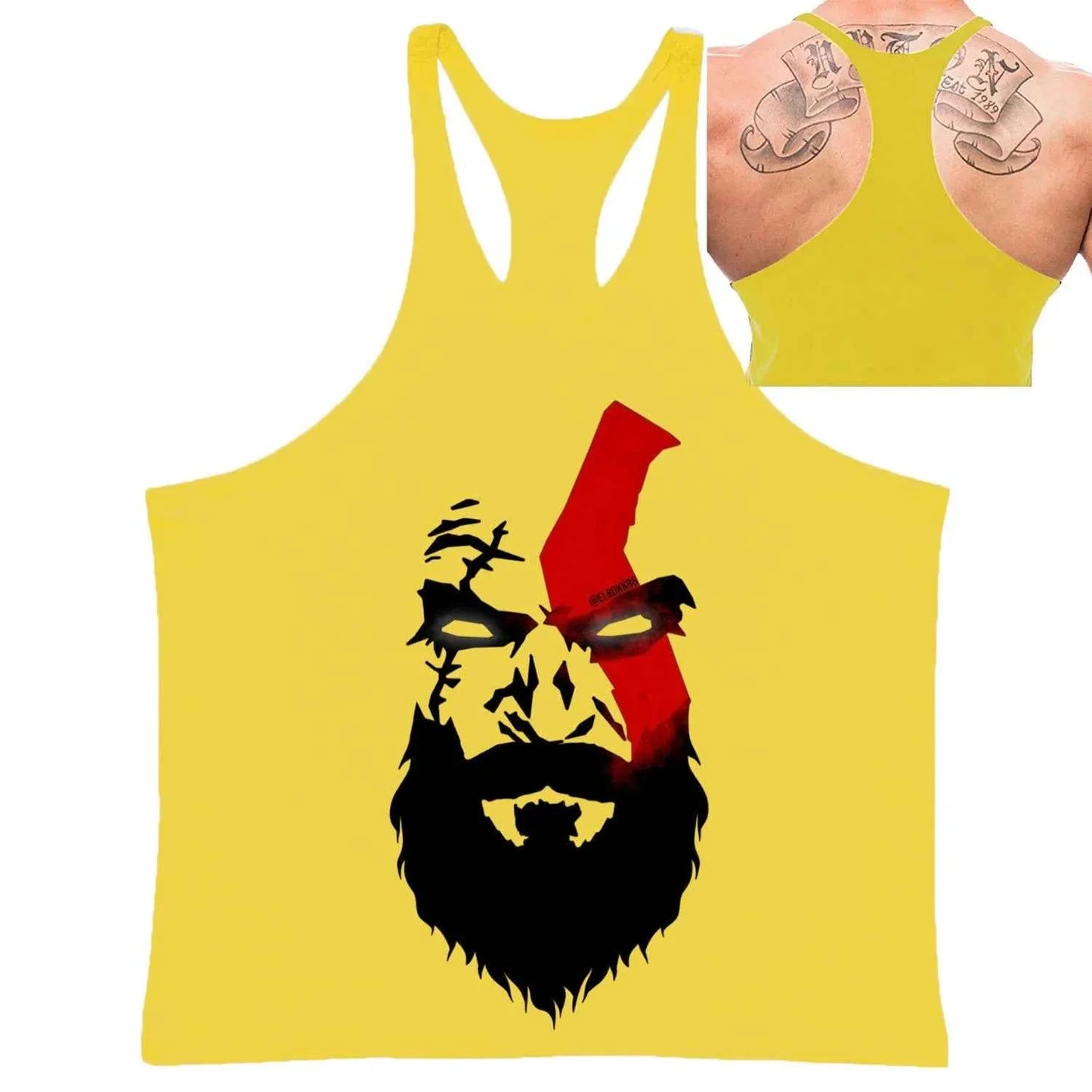 Spartan Print Men's Gym Tank Top