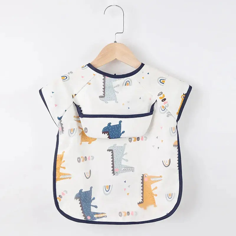 Bavoir imperméable à manches longues premium pour enfants