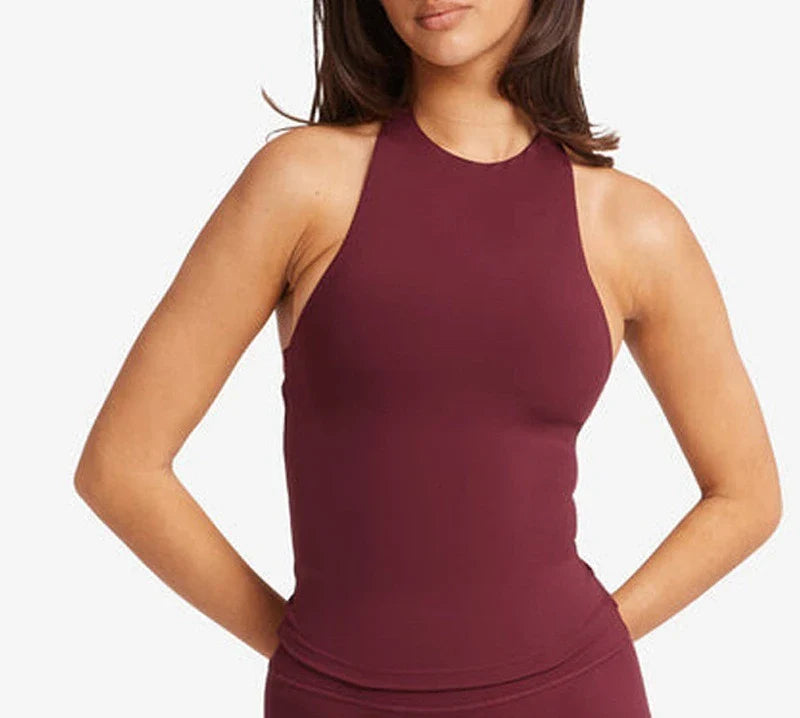 Ensemble de débardeur de yoga à halter et de shorts de cyclisme pour femmes