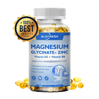 Premium Magnesium + Zinc D3 Supplement - 500mg