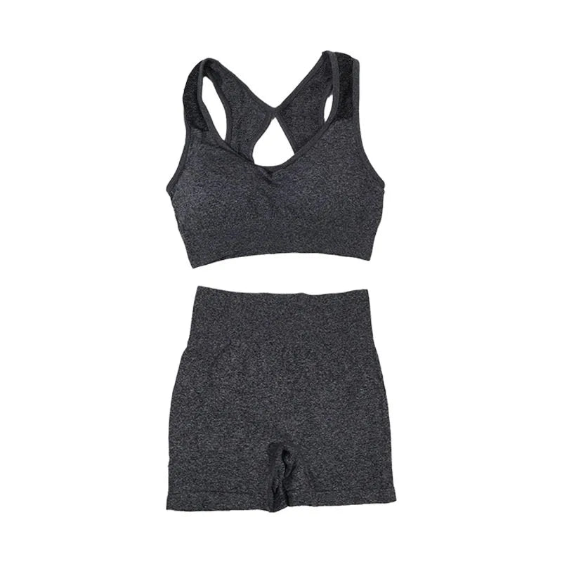 Conjunto de Cortos de Fitness para Mujeres Yoga