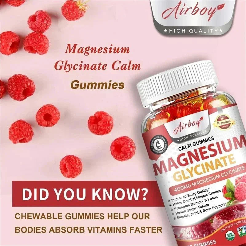 Xemenry Magnesium Glycinate Gummies - 120 Count