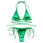 Ensemble de bikini brésilien en satin luxe ShimmerWave