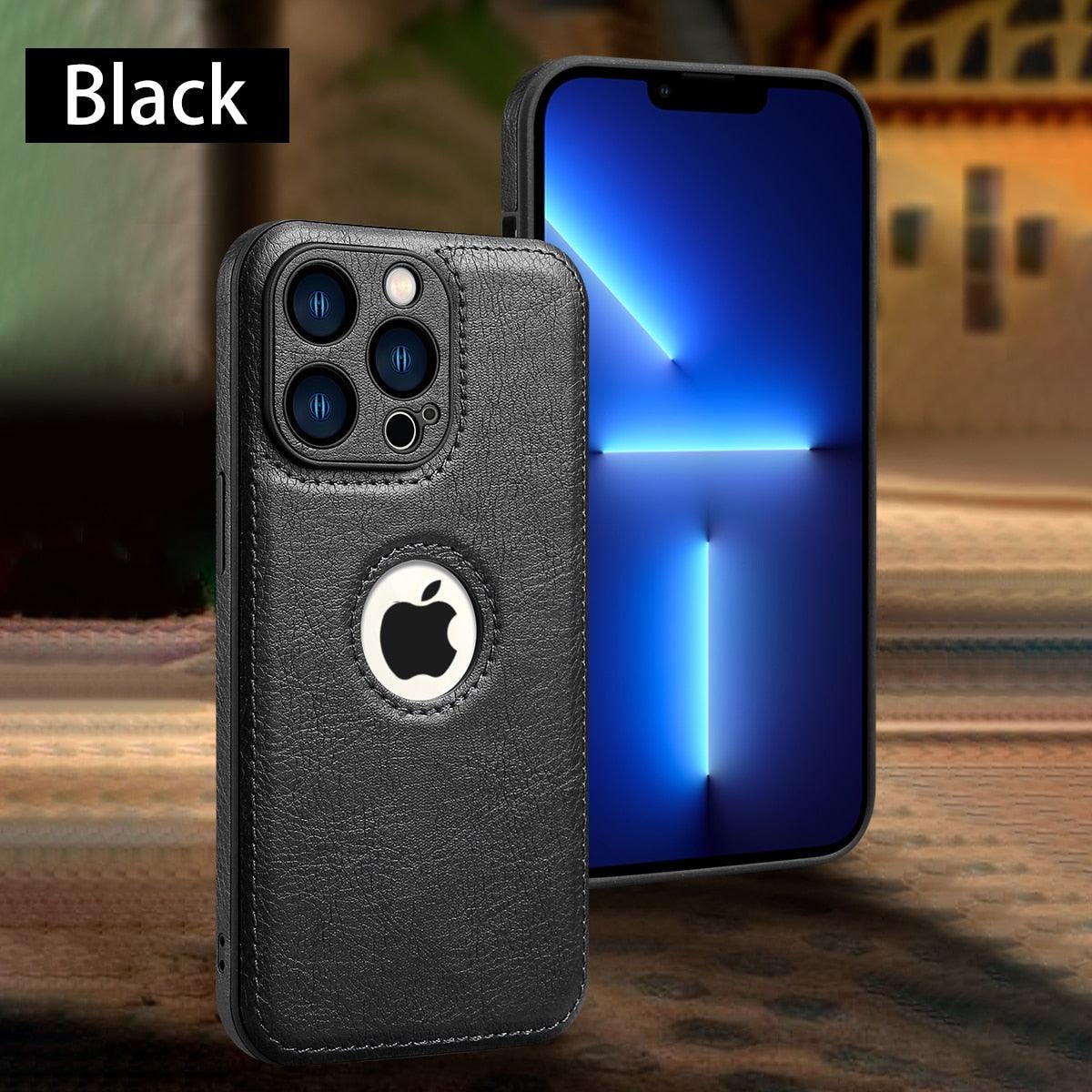 Luxury Leather Case for iPhone - Premium PU Leather Protection