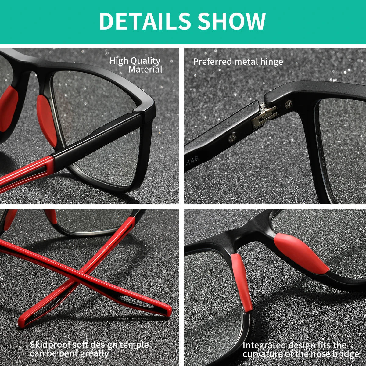 Gafas de lectura BARCUR estilo deportivo anti-luz azul