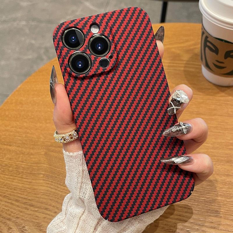 Sleek Ultra-Slim Classic Texture iPhone Case - Shockproof & Lightweight - Korvel