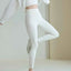BIVIGAOS Women's Sharkskin Leggings - White