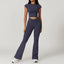 Ensemble de yoga pour femmes en 2 pièces : top court et leggings