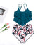 RuffleWave Chic High Waist Bikini & Tankini Set