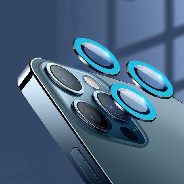 Cubierta de cámara de vidrio templado 9H para iPhone - Protección premium